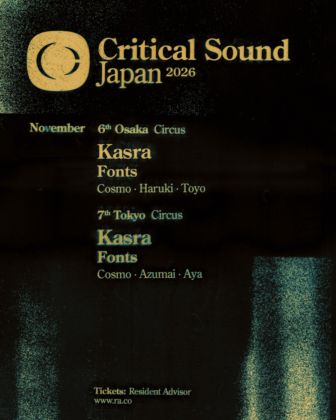 Critical Sound Japan 2026｜CIRCUS Tokyoのフライヤー